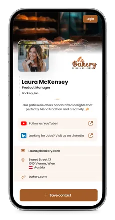 Digitale Visitenkarte