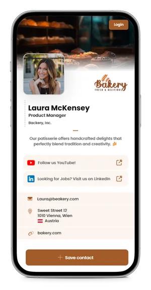 Digitale Visitenkarte