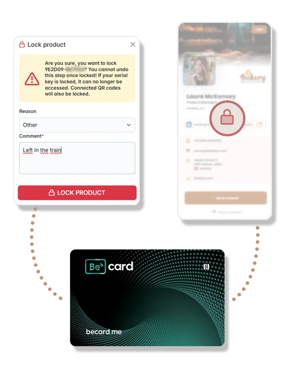Maximale Sicherheit bei Verlust deiner NFC-Visitenkarte